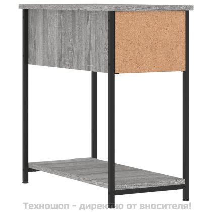 Нощни шкафчета 2 бр сив сонома 30x60x60 см инженерно дърво