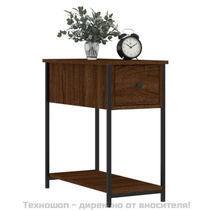 Нощни шкафчета 2 бр кафяв дъб 30x60x60 см инженерно дърво