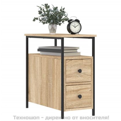 Нощни шкафчета 2 бр дъб сонома 30x60x60 см инженерно дърво