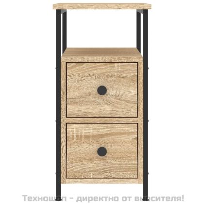 Нощни шкафчета 2 бр дъб сонома 30x60x60 см инженерно дърво