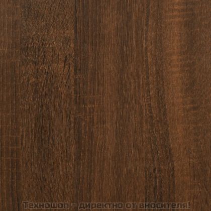 Конзолна маса кафяв дъб 180x30x75 см инженерно дърво и желязо