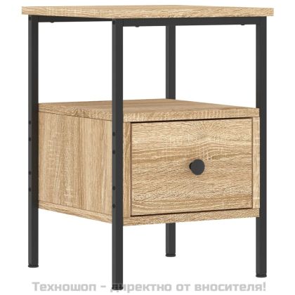 Нощни шкафчета 2 бр сонома дъб 34x36x50 см инженерно дърво