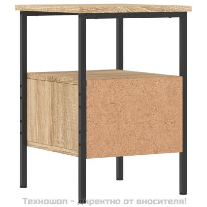 Нощни шкафчета 2 бр сонома дъб 34x36x50 см инженерно дърво