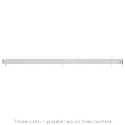 Плетена оградна мрежа, зелена, 0,8x25 м