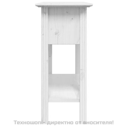 Конзолна маса BODO бяла 91x35x74 см бор масив