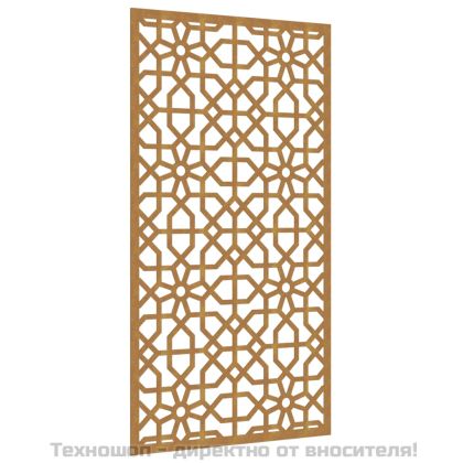 Градинска декорация 105x55 см кортенова стомана мавърски дизайн
