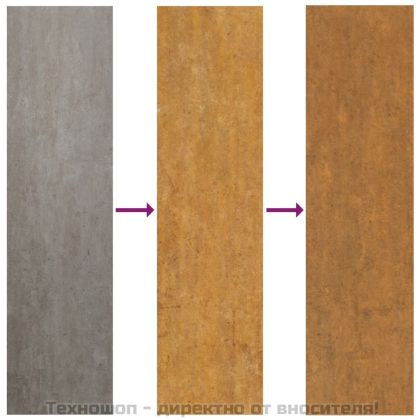 Градинска декорация 55x55 см кортенова стомана дизайн бамбук