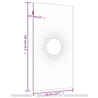 Градинска декорация 105x55 см кортенова стомана дизайн слънце