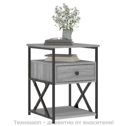 Нощни шкафчета 2 бр сив сонома 40x42x55 см инженерно дърво