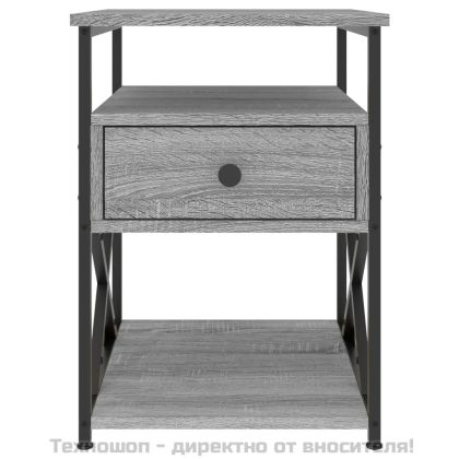 Нощни шкафчета 2 бр сив сонома 40x42x55 см инженерно дърво