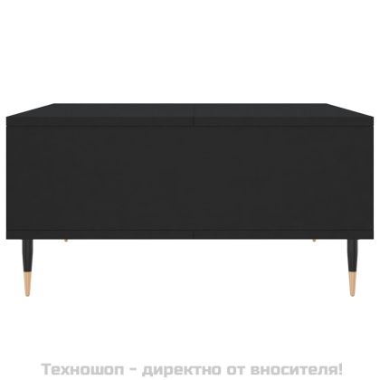 Кафе маса, черна, 60x60x30 см, инженерно дърво