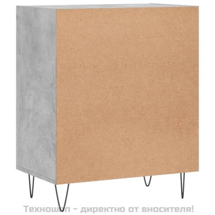Бюфет бетонно сив 57x35x70 см инженерно дърво