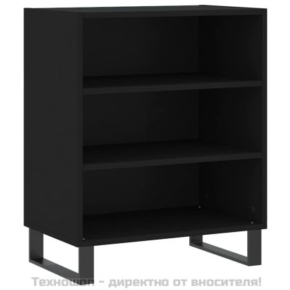 Бюфет черен 57x35x70 см инженерно дърво