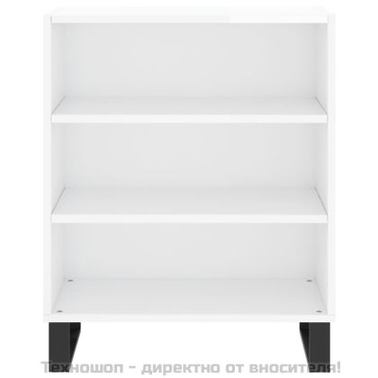 Бюфет бял гланц 57x35x70 см инженерно дърво
