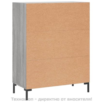 Сайдборд, сив сонома, 69,5x34x90 см, инженерно дърво