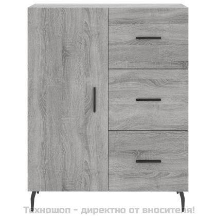 Сайдборд, сив сонома, 69,5x34x90 см, инженерно дърво