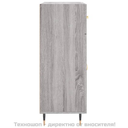 Сайдборд, сив сонома, 69,5x34x90 см, инженерно дърво