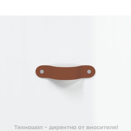 Сайдборд, бял гланц, 69,5x34x90 см, инженерно дърво