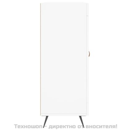 Сайдборд, бял, 69,5x34x90 см, инженерно дърво