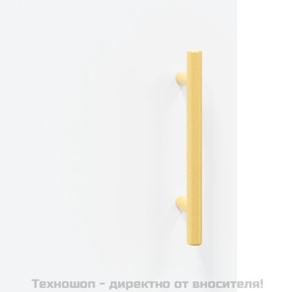 Сайдборд, бял, 100x36x60 см, инженерно дърво