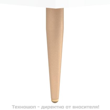 Сайдборд, бял гланц, 34,5x34x90 см, инженерно дърво