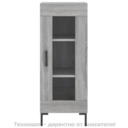 Сайдборд, сив сонома, 34,5x34x90 см, инженерно дърво