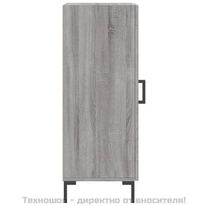 Сайдборд, сив сонома, 34,5x34x90 см, инженерно дърво