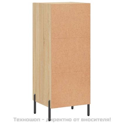 Сайдборд, дъб сонома, 34,5x34x90 см, инженерно дърво