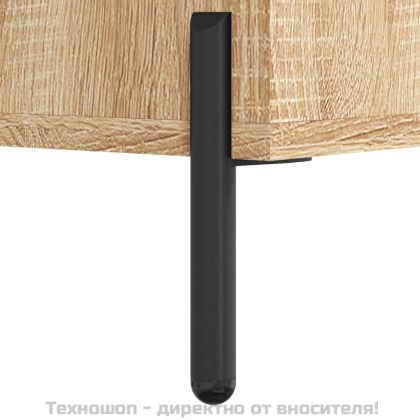 Сайдборд, дъб сонома, 34,5x34x90 см, инженерно дърво