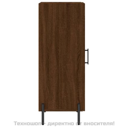 Сайдборд, кафяв дъб, 34,5x34x90 см, инженерно дърво