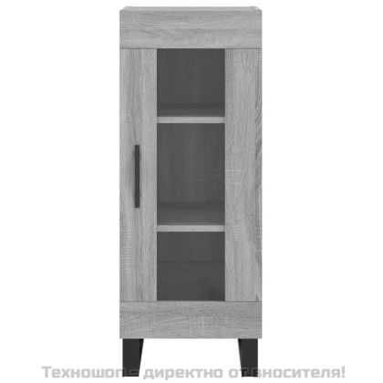 Сайдборд, сив сонома, 34,5x34x90 см, инженерно дърво
