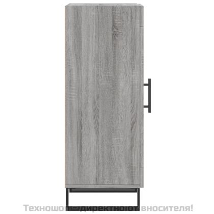 Сайдборд, сив сонома, 34,5x34x90 см, инженерно дърво