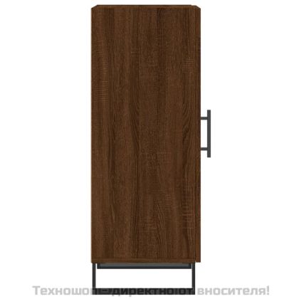 Сайдборд, кафяв дъб, 34,5x34x90 см, инженерно дърво