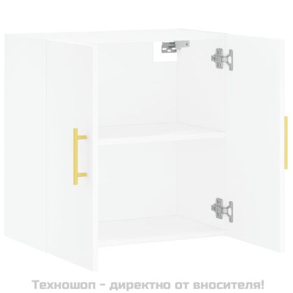 Стенен шкаф, бял, 60x31x60 см, инженерно дърво