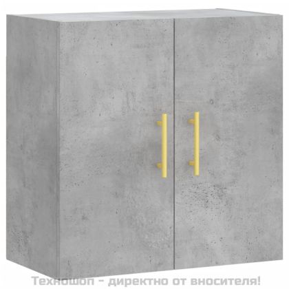 Стенен шкаф, бетонно сив, 60x31x60 см, инженерно дърво