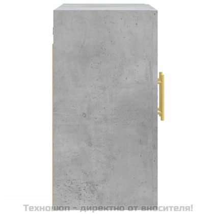 Стенен шкаф, бетонно сив, 60x31x60 см, инженерно дърво