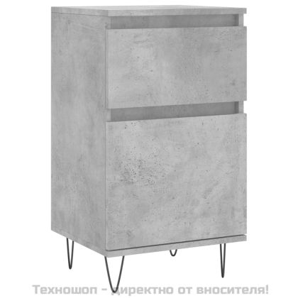 Бюфет бетонно сив 40x35x70 см инженерно дърво