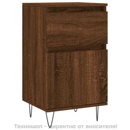 Бюфети 2 бр кафяв дъб 40x35x70 см инженерно дърво
