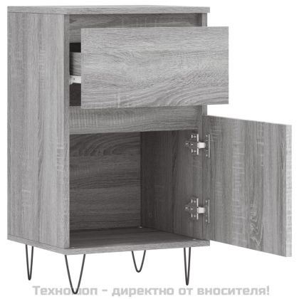 Бюфети 2 бр сив сонома 40x35x70 см инженерно дърво