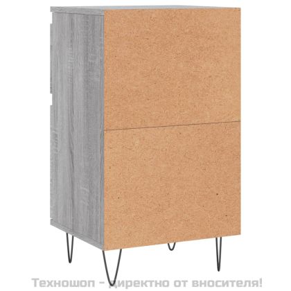 Бюфети 2 бр сив сонома 40x35x70 см инженерно дърво