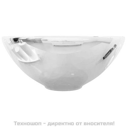 Мивка, 32,5 x14 см, керамична, сребриста