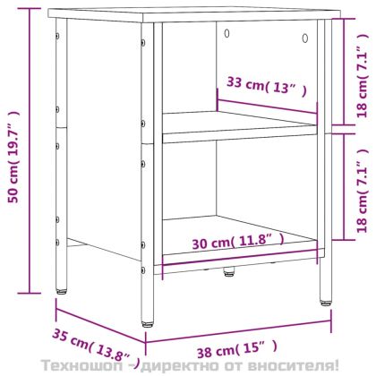 Шкаф за обувки, черен, 38x35x50 см, инженерно дърво