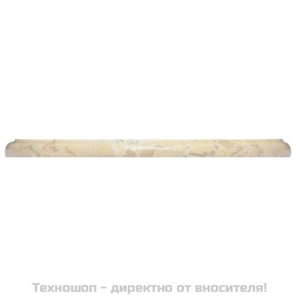 Плот за маса, кремав, Ø40x2,5 см, мрамор