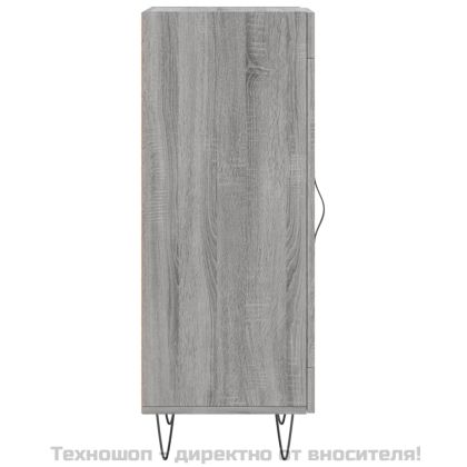 Сайдборд, сив сонома, 34,5x34x90 см, инженерно дърво