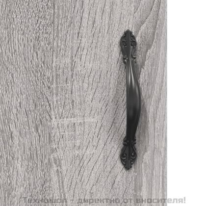 Сайдборд, сив сонома, 34,5x34x90 см, инженерно дърво