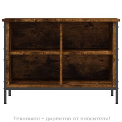 Шкаф за обувки, опушен дъб, 69x35x50 см, инженерно дърво