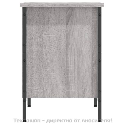 Шкаф за обувки, сив сонома, 38x35x50 см, инженерно дърво