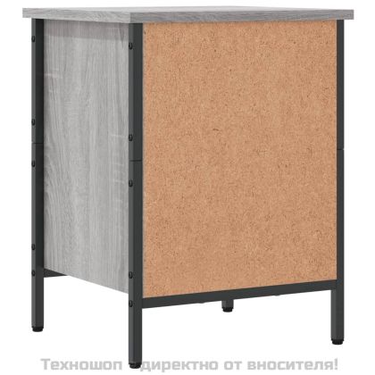 Шкаф за обувки, сив сонома, 38x35x50 см, инженерно дърво