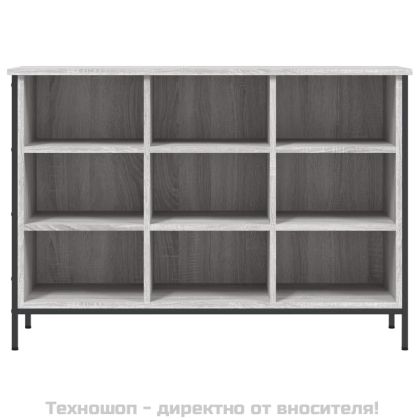 Шкаф за обувки, сив сонома, 100x35x70 см, инженерно дърво