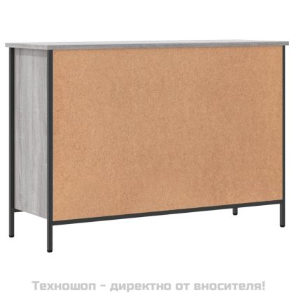 Шкаф за обувки, сив сонома, 100x35x70 см, инженерно дърво